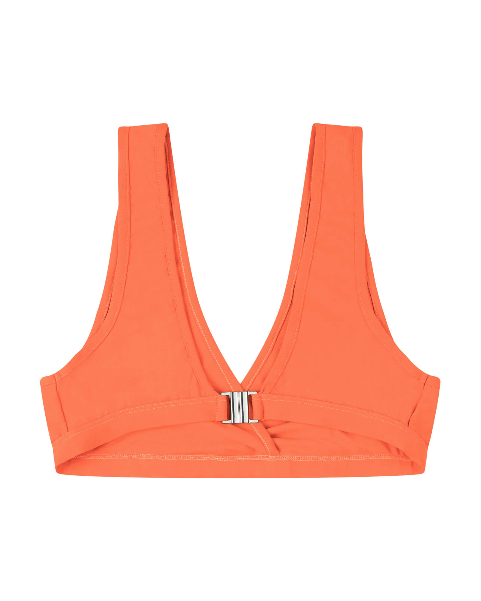Orange nylon bikini top by Matona