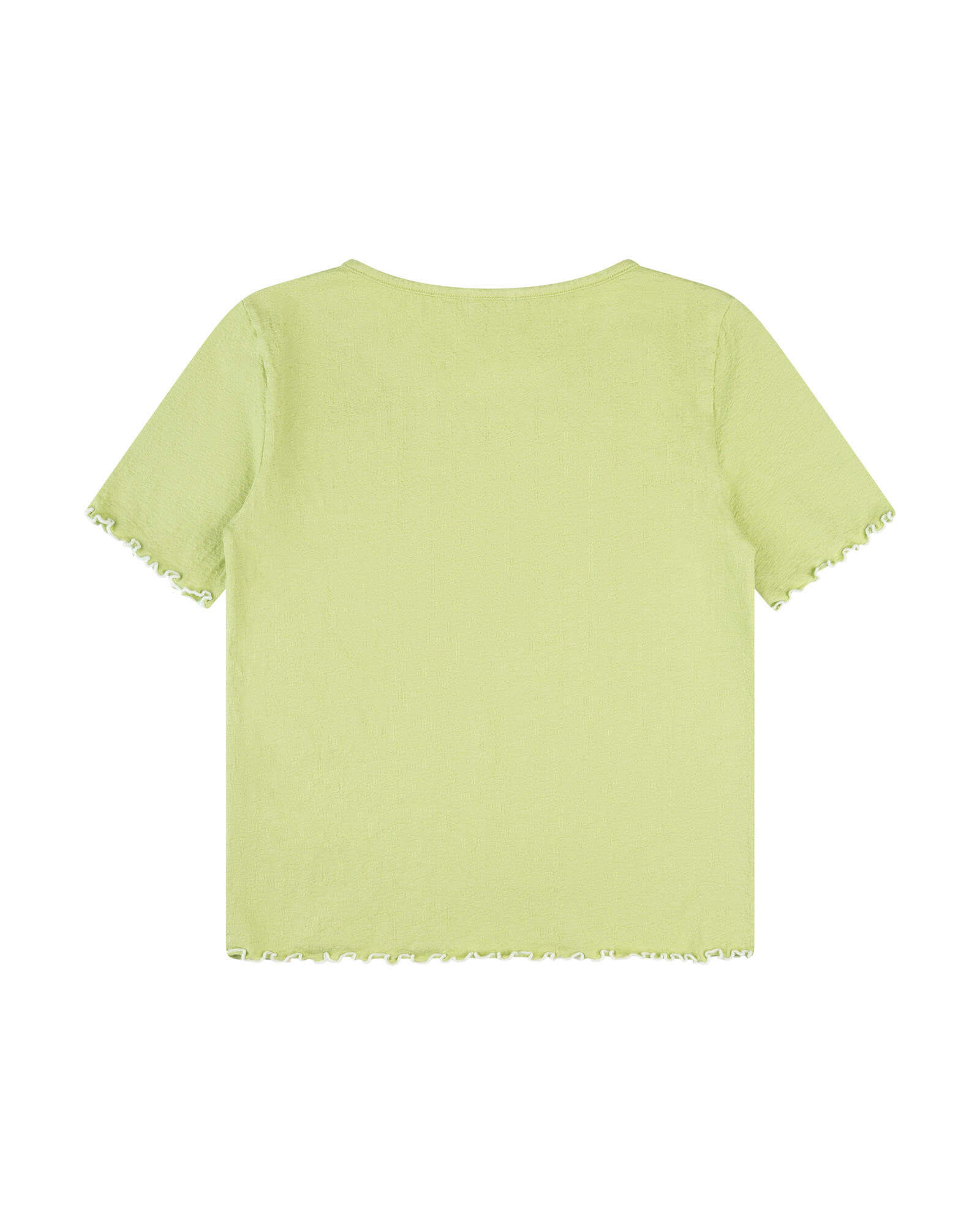 Hellgrünes T-Shirt Curly aus Jacquard-Jersey von Matona
