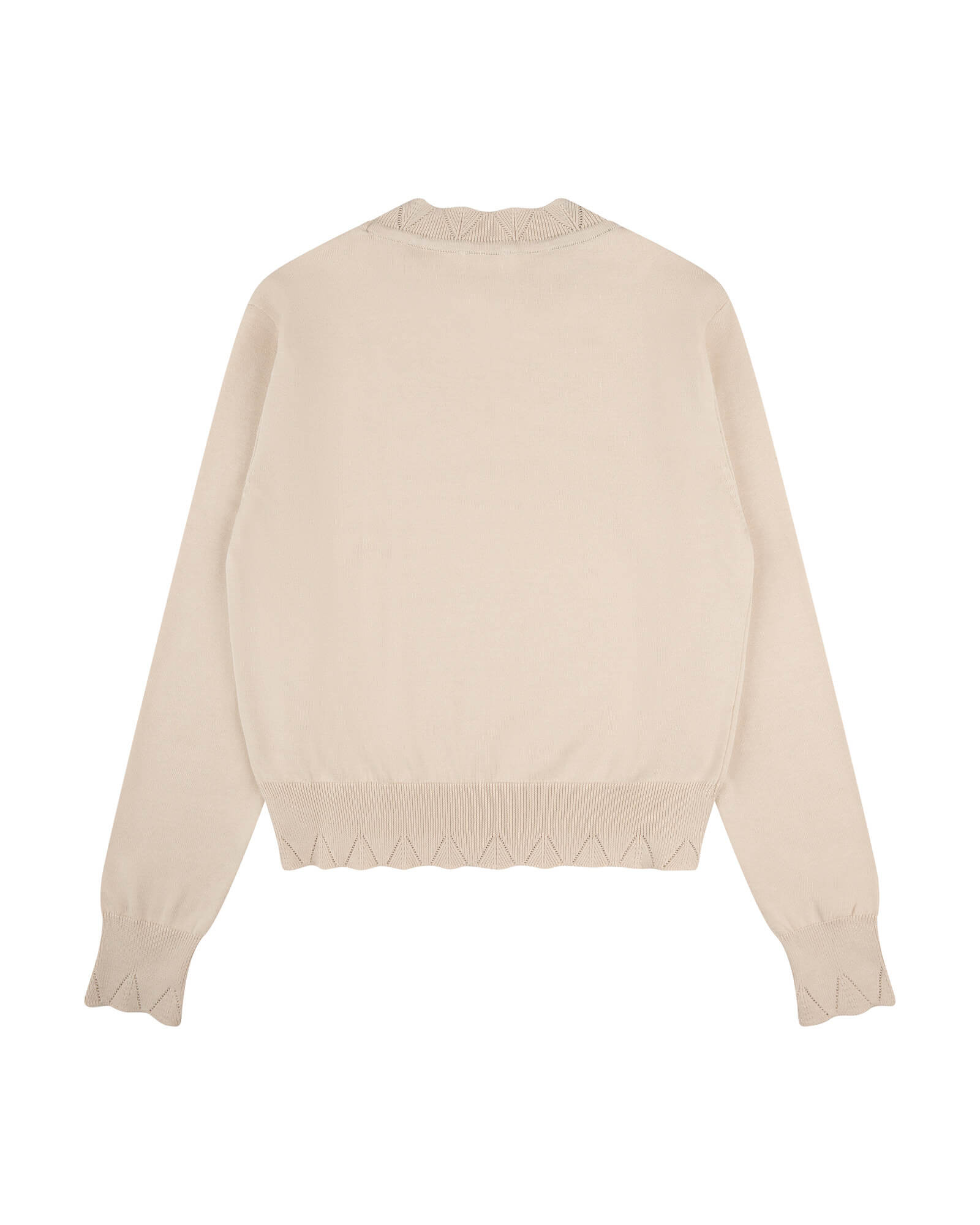 Beiger Sweater Flower aus 100% Baumwolle von Matona