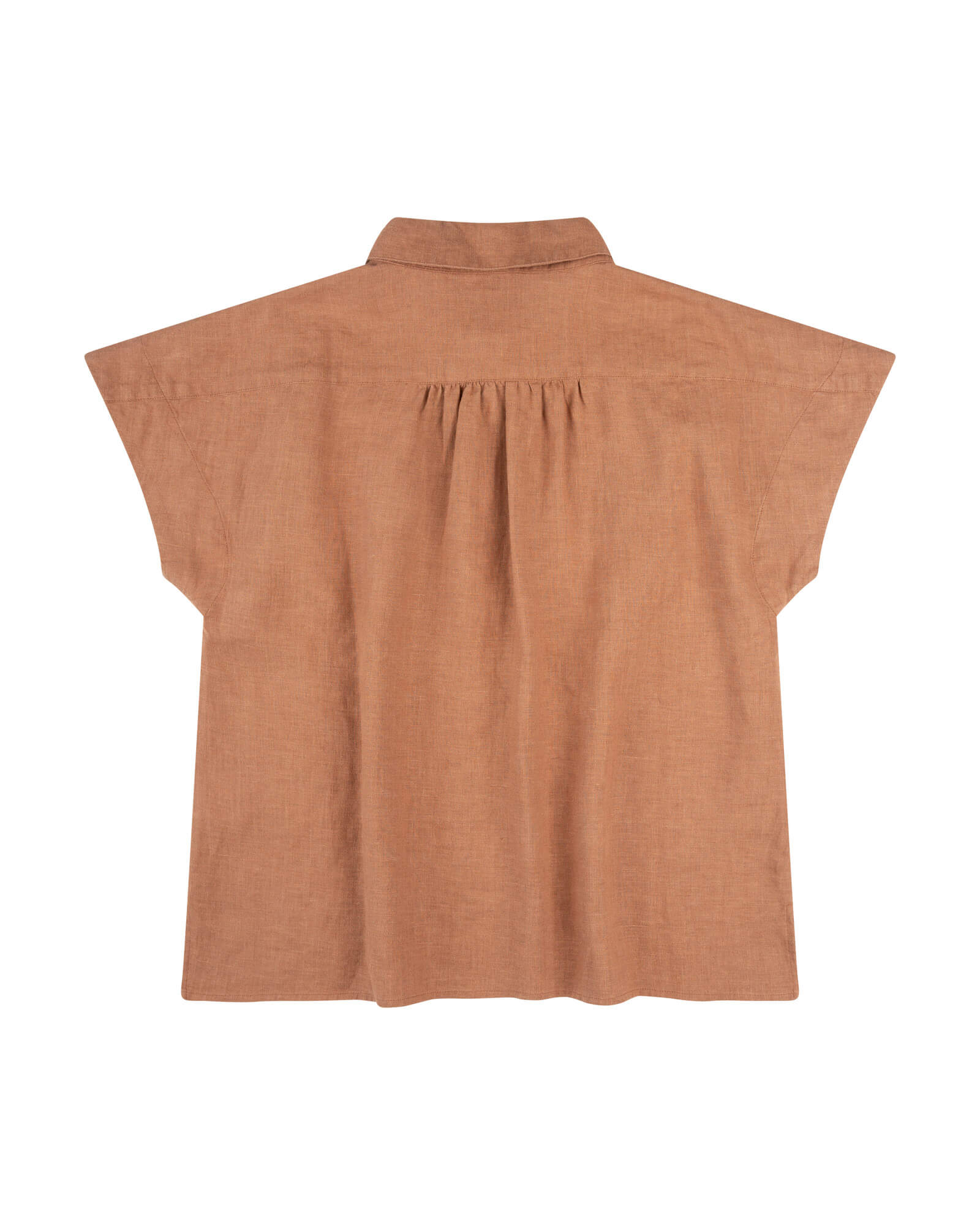 Chemisier en lin marron de Matona