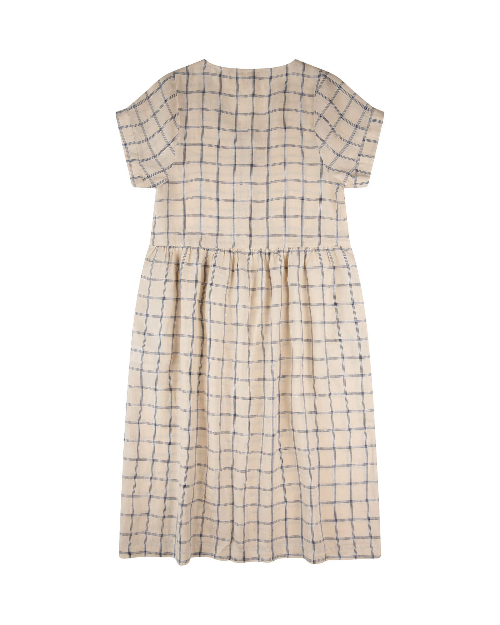 Robe midi en lin blanc de Matona