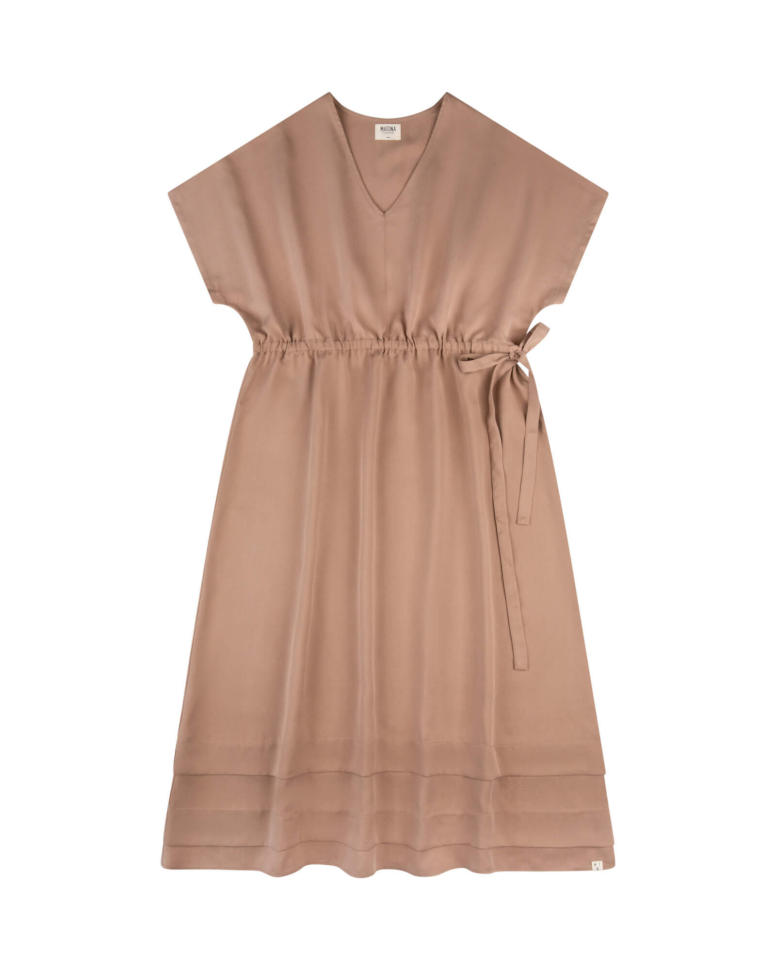 Braunes Kleid Portabella aus Tencel von Matona