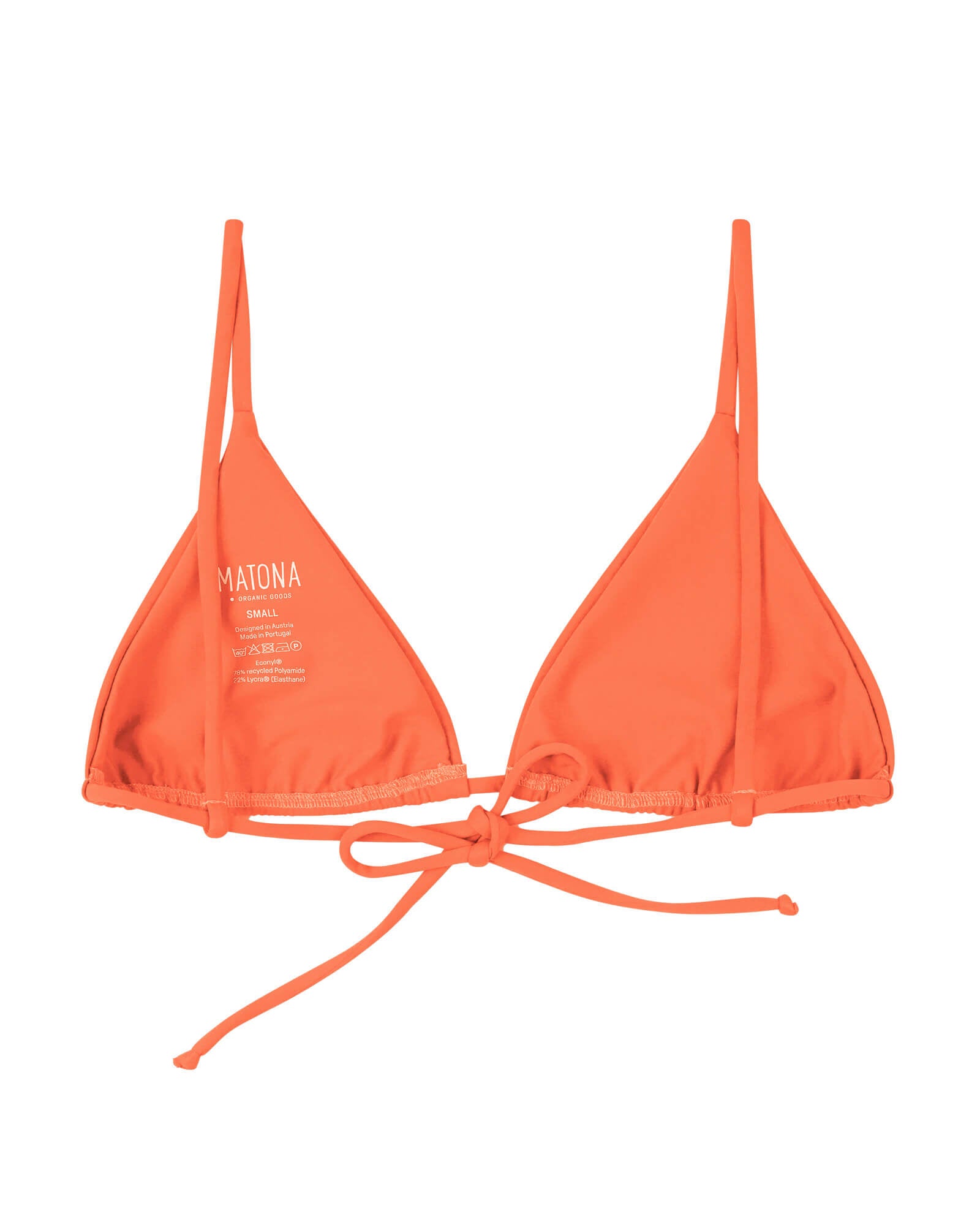 Orange nylon bikini by Matona