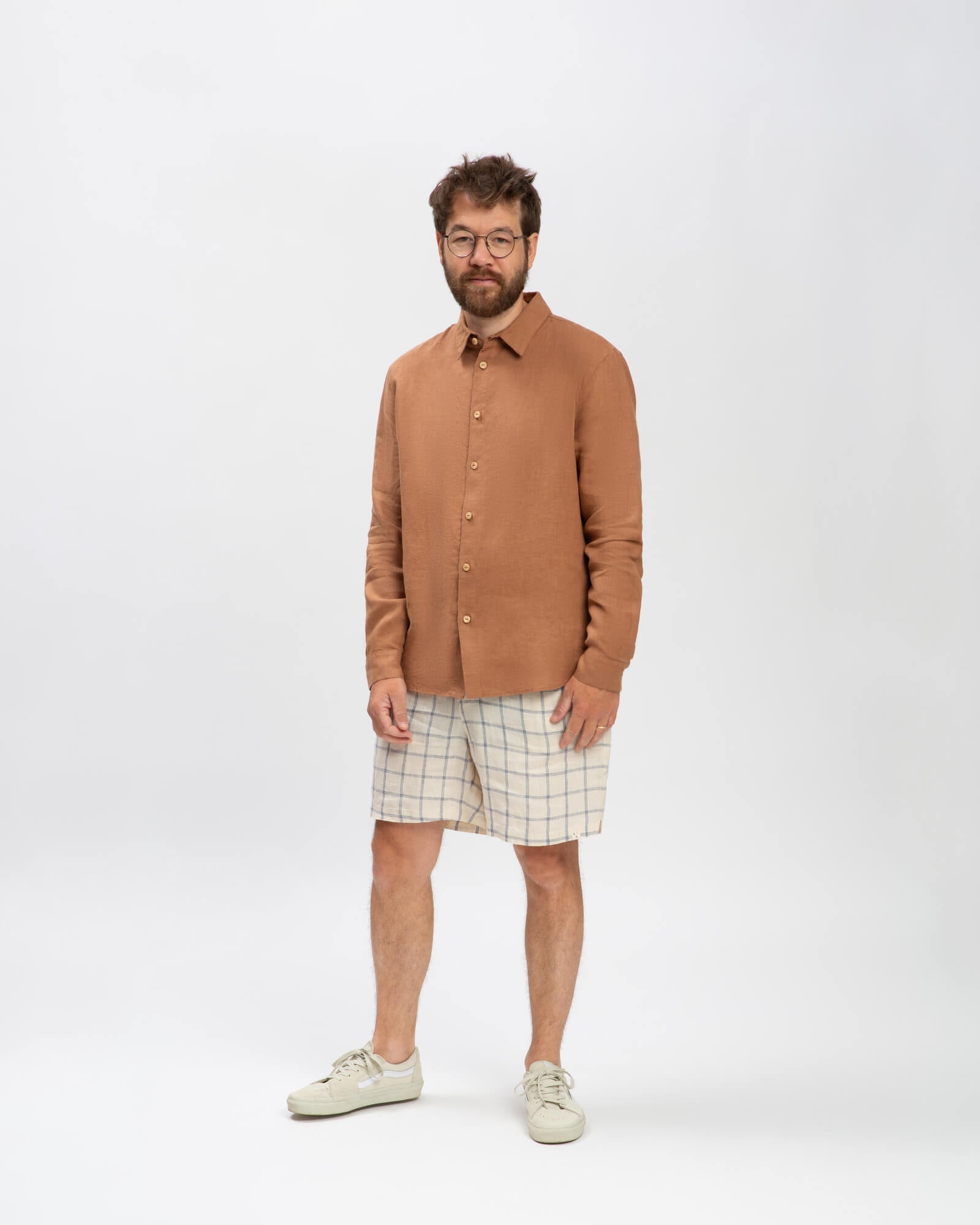 Brown linen shirt from Matona