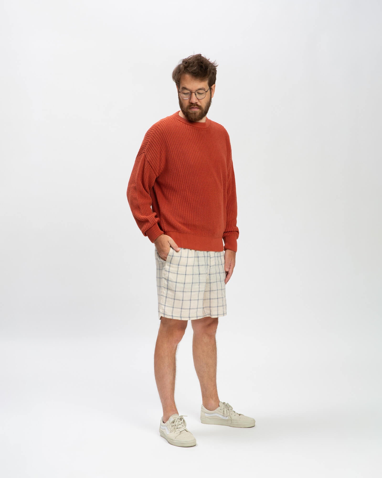 Weisse Shorts aus Leinen von Matona