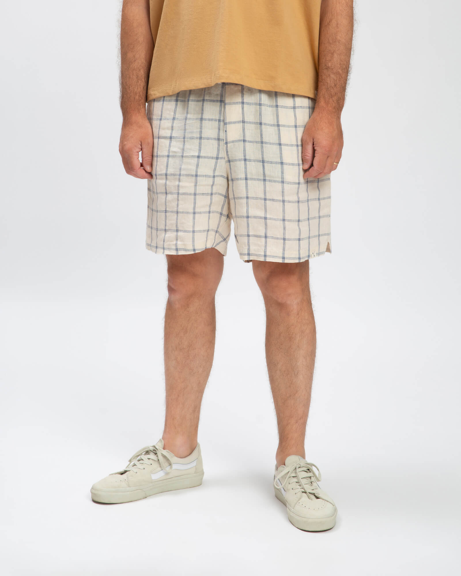 Weisse Shorts aus Leinen von Matona