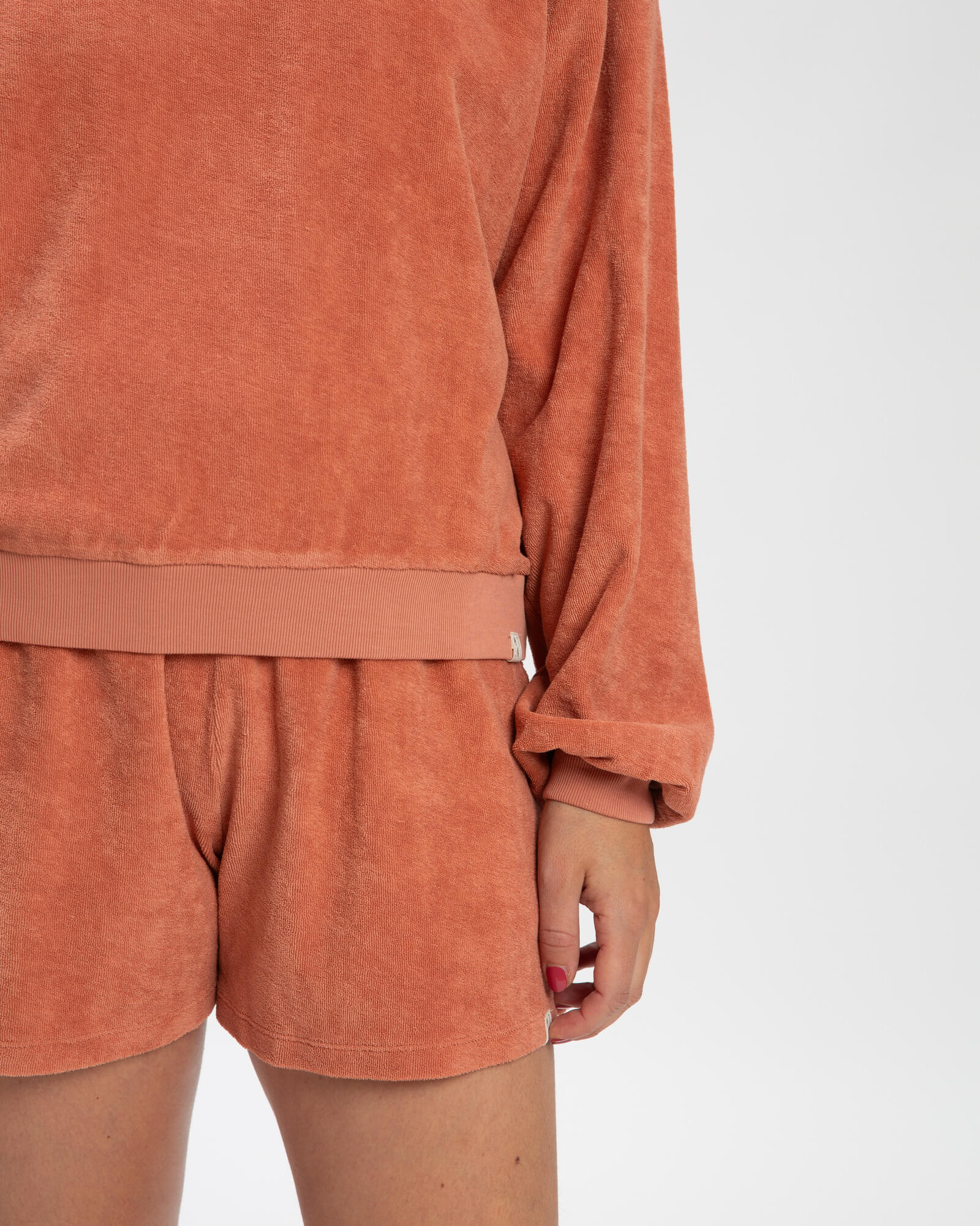 Braunroter Sweater aus Bio-Baumwolle von Matona