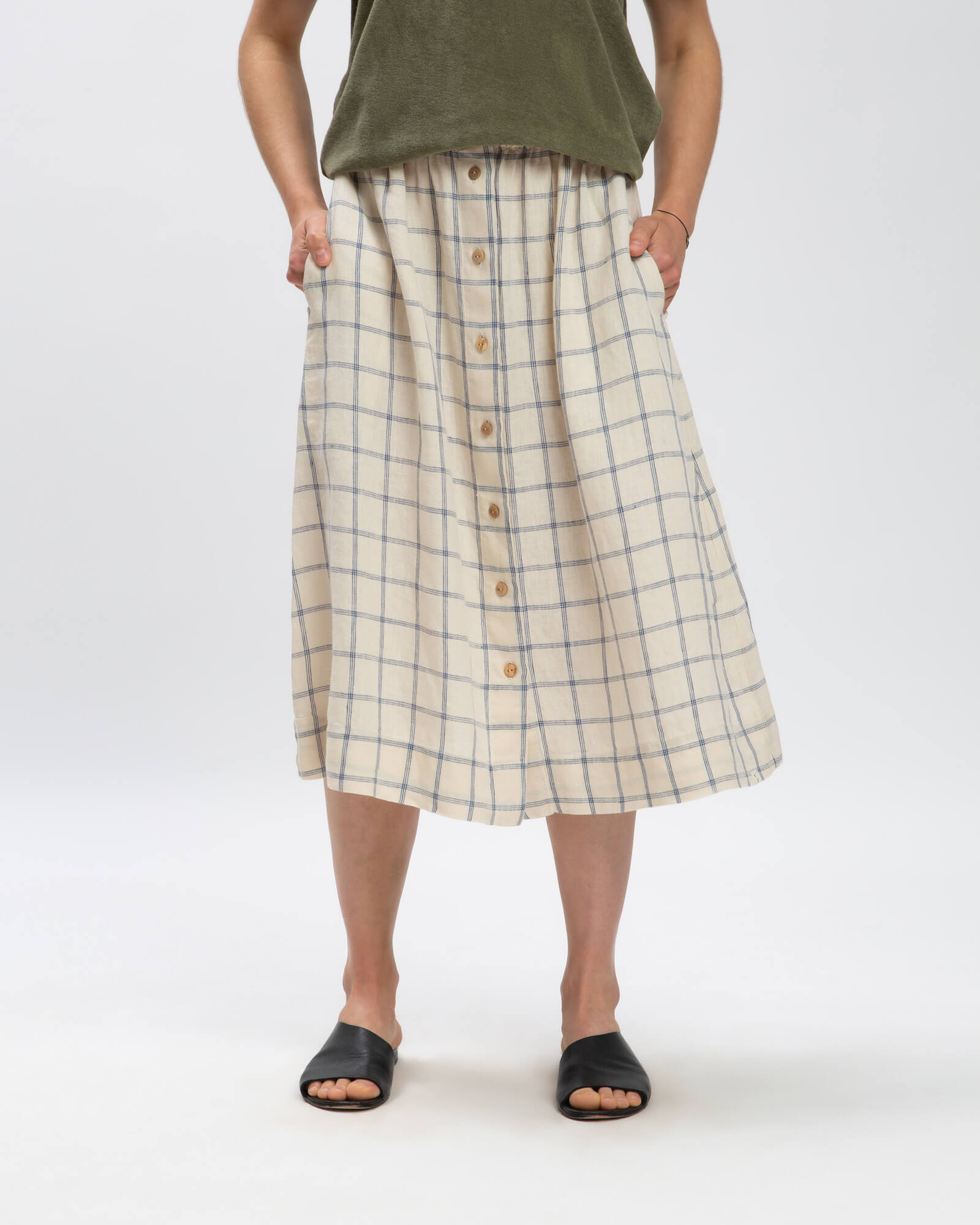 Karierter Midi Rock von Matona