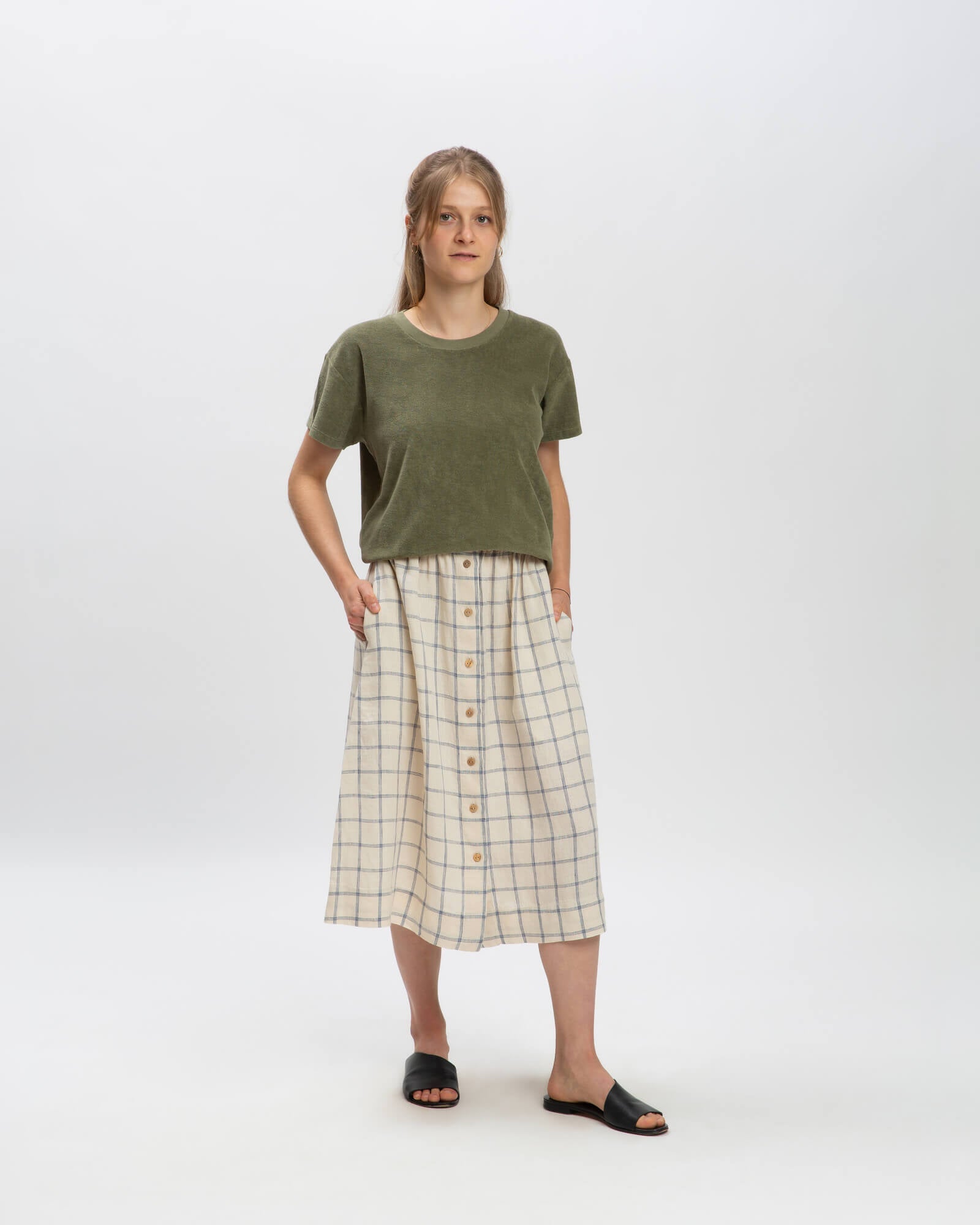 Karierter Midi Rock von Matona