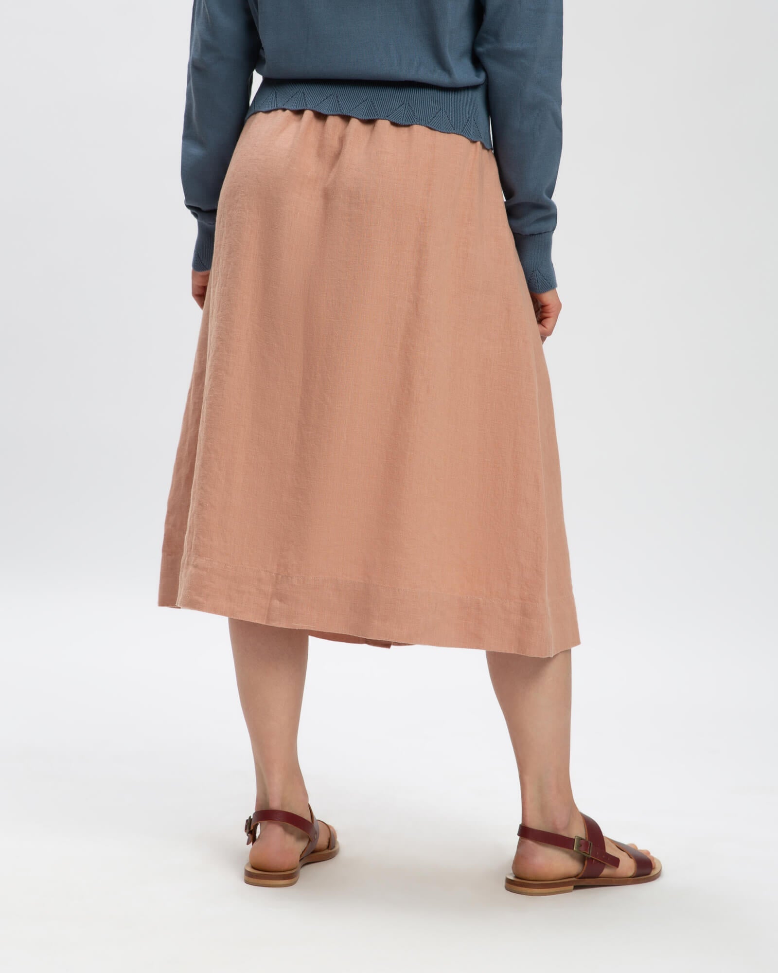 Rosé Midi Skirt by Matona