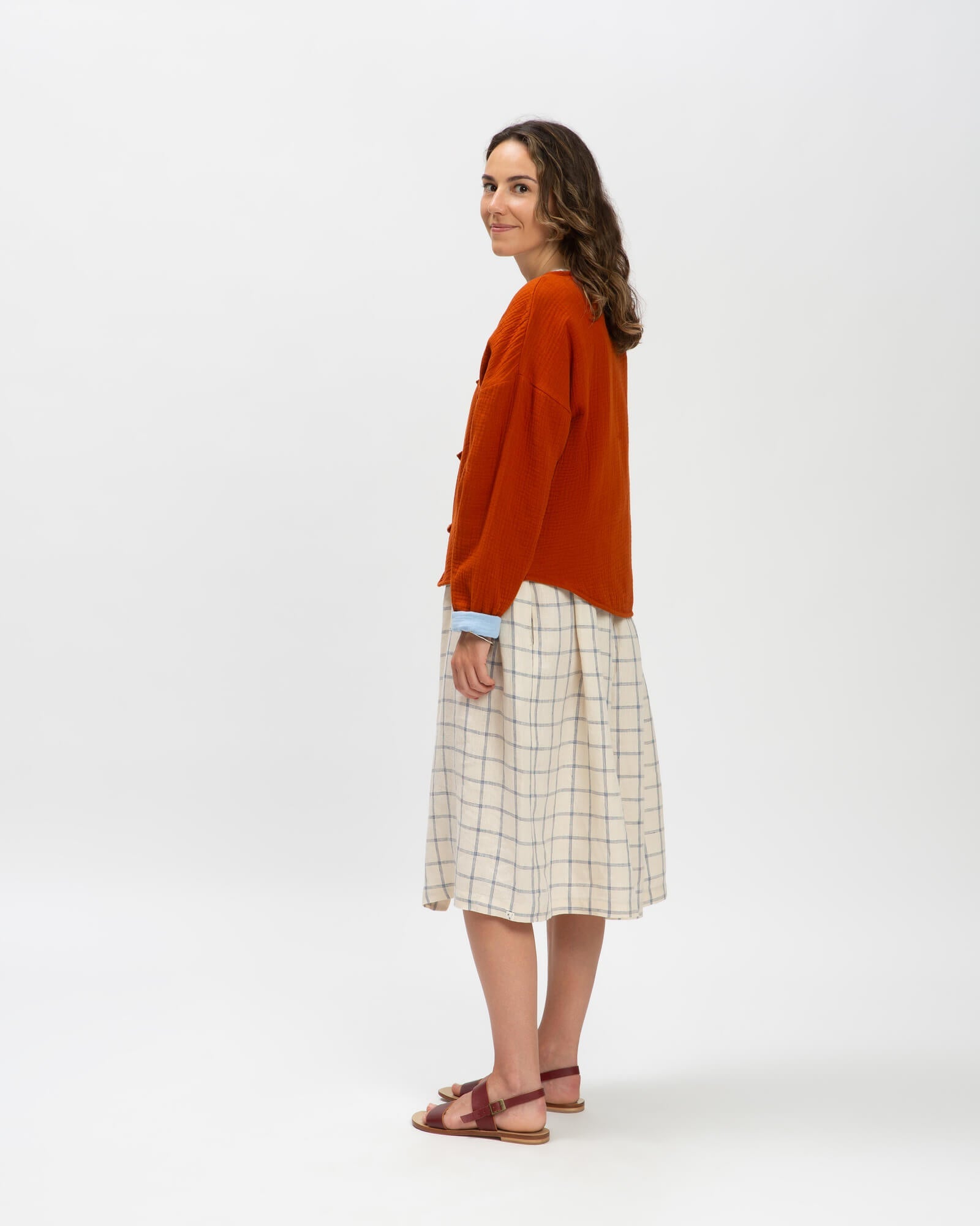 Veste réversible en mousseline de Matona