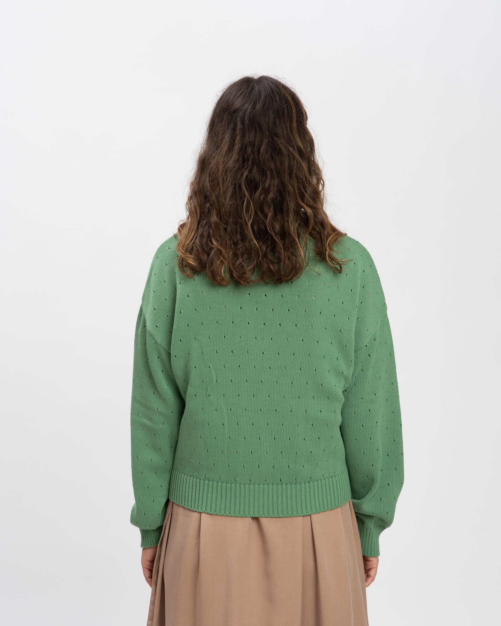 Green cardigan Spring made of 100% cotton by Matona