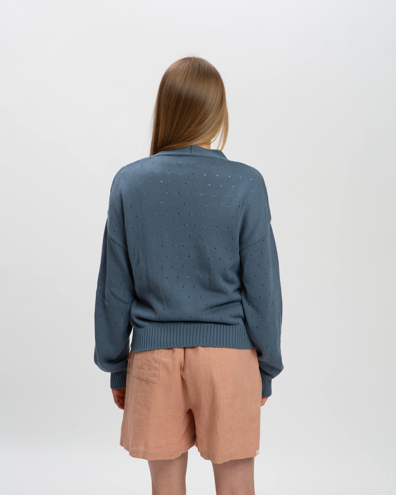 Blue cardigan Spring made of 100% cotton by Matona