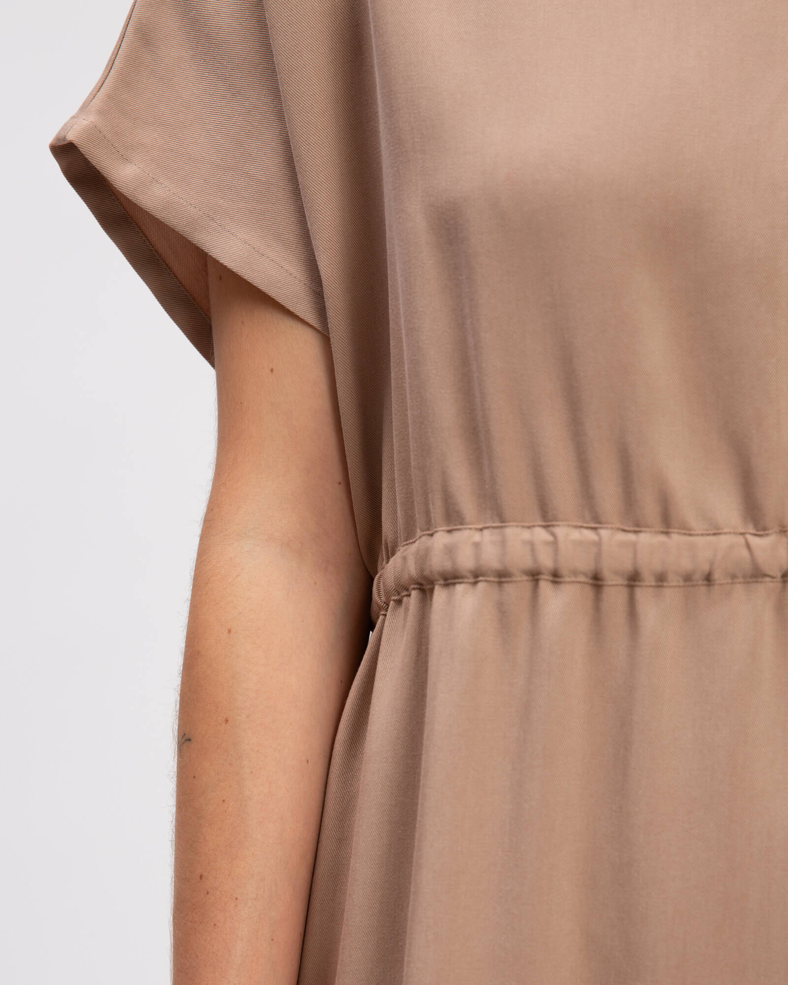 Robe Portabella marron en Tencel de Matona