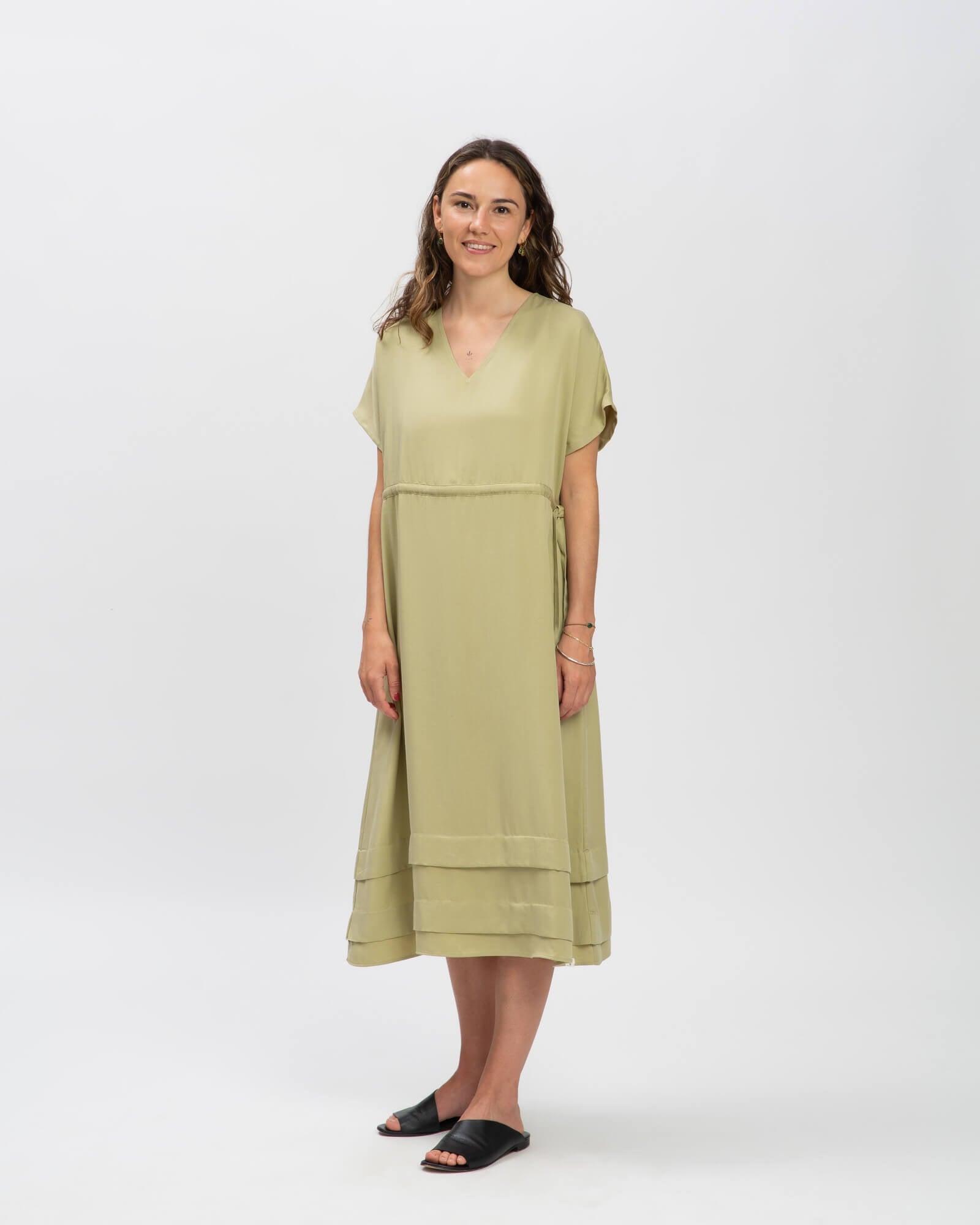 Grünes Kleid aus Tencel von Matona