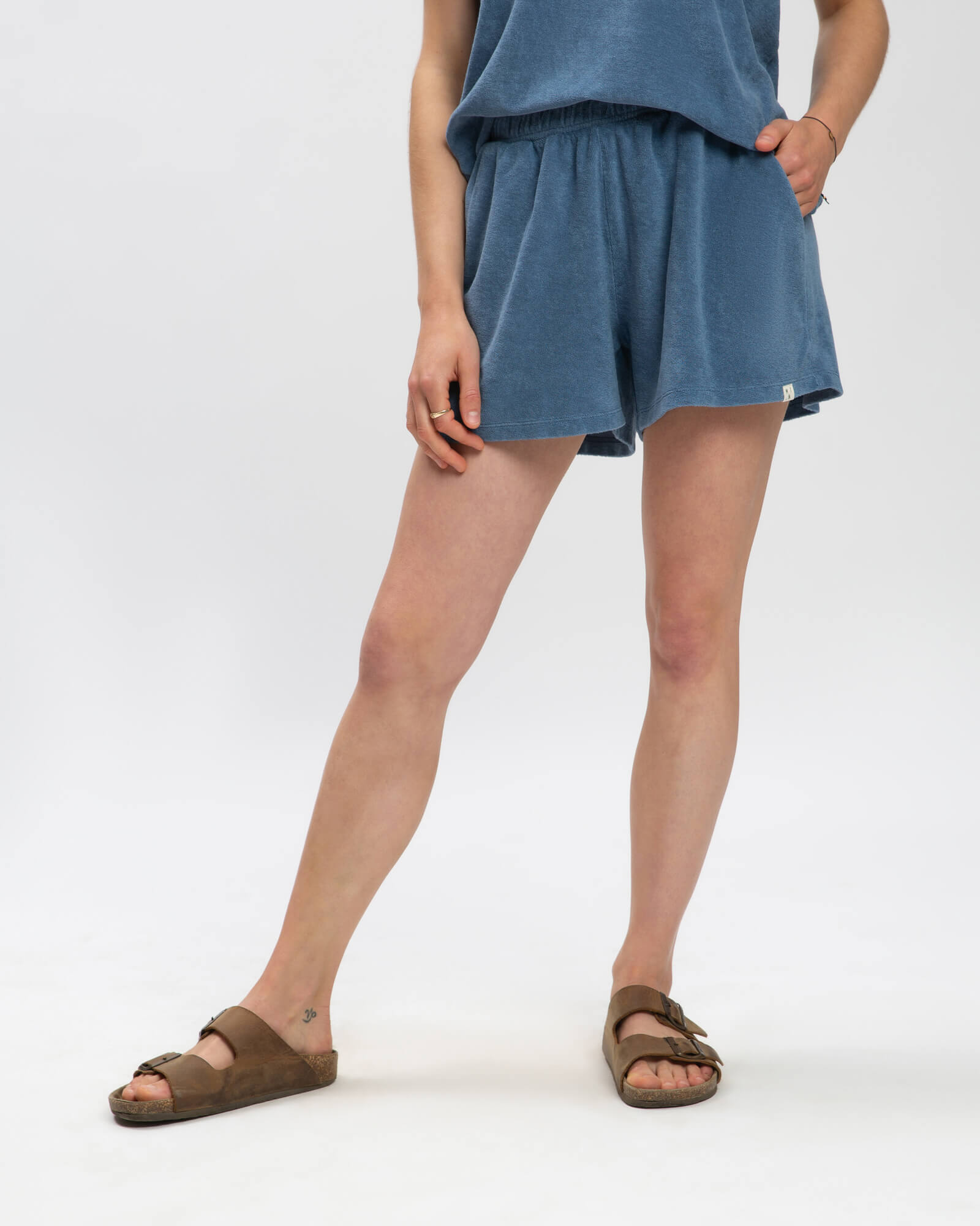 Blaue Shorts Terry aus Frottee von Matona