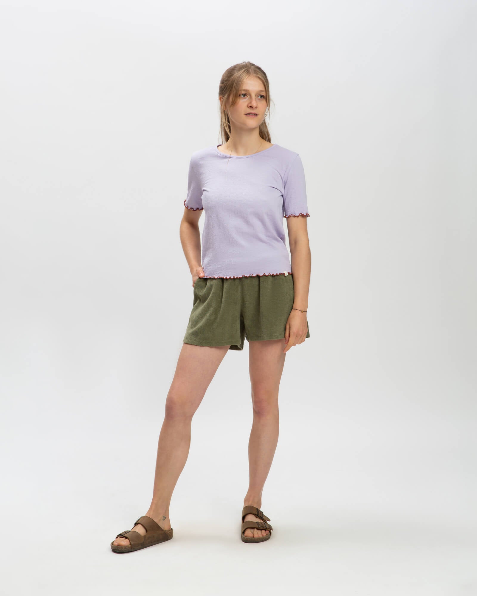 Green Terry Shorts from Matona