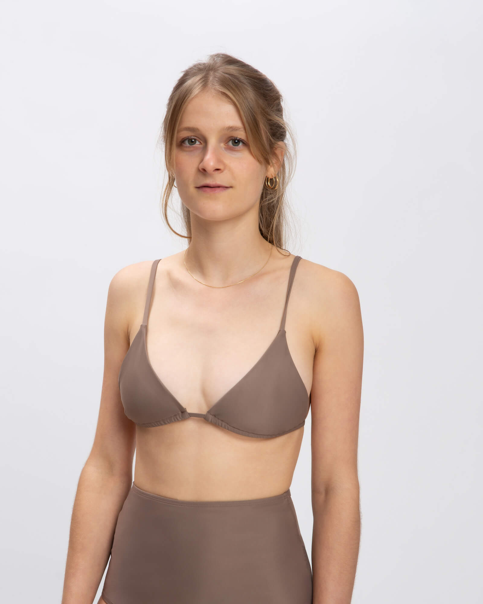 Brown nylon bikini by Matona