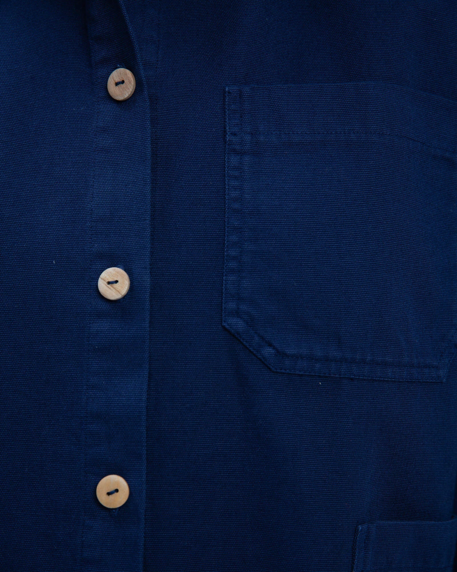 Blaue Twilljacke aus 100% Bio- Baumwolle von Matona
