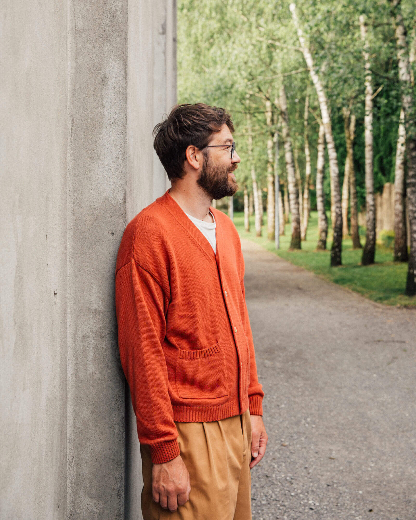Blauer Cardigan aus 100% Bio-Baumwolle von Matona
