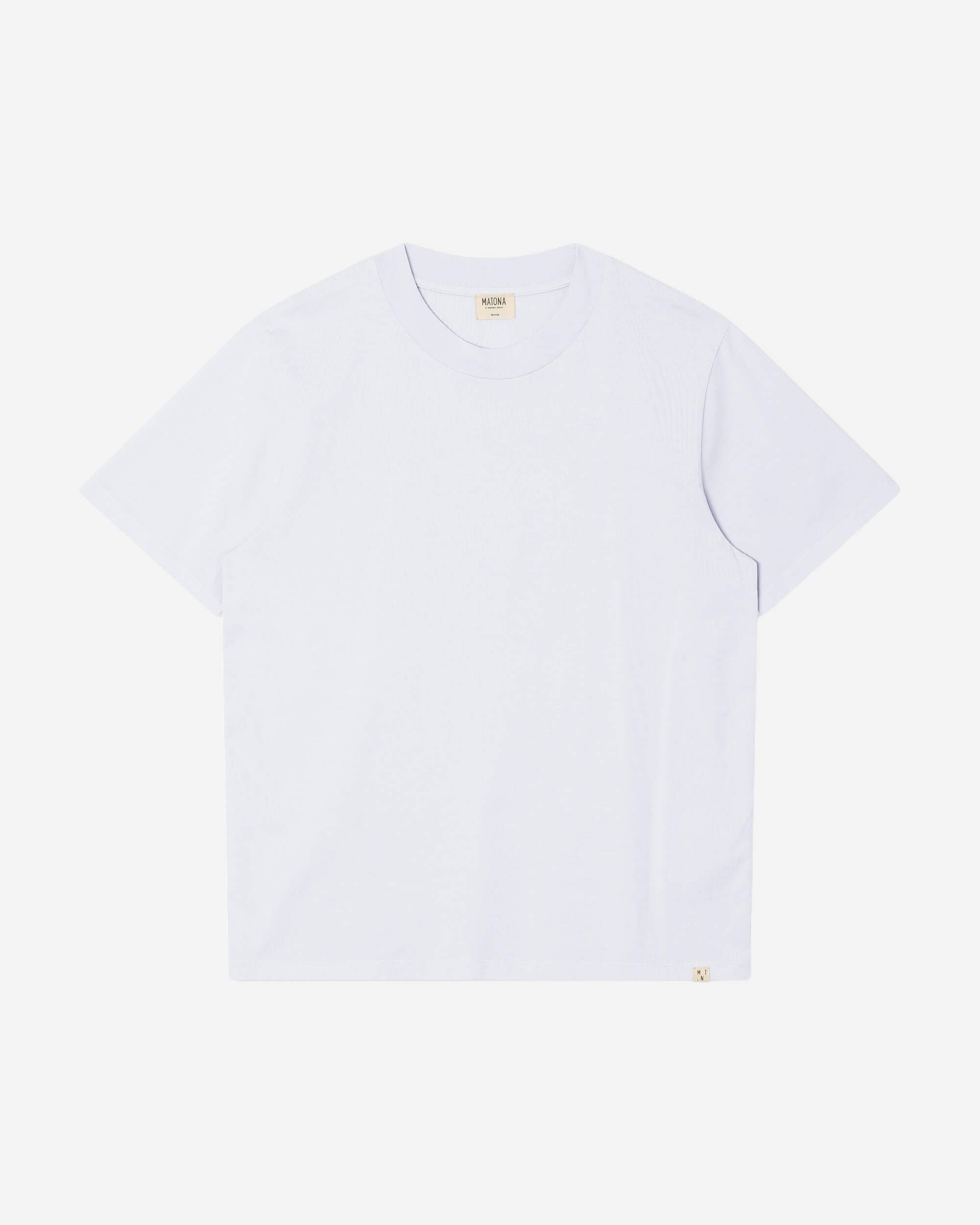 T-shirt blanc All Day en coton 100 % biologique de la marque Matona