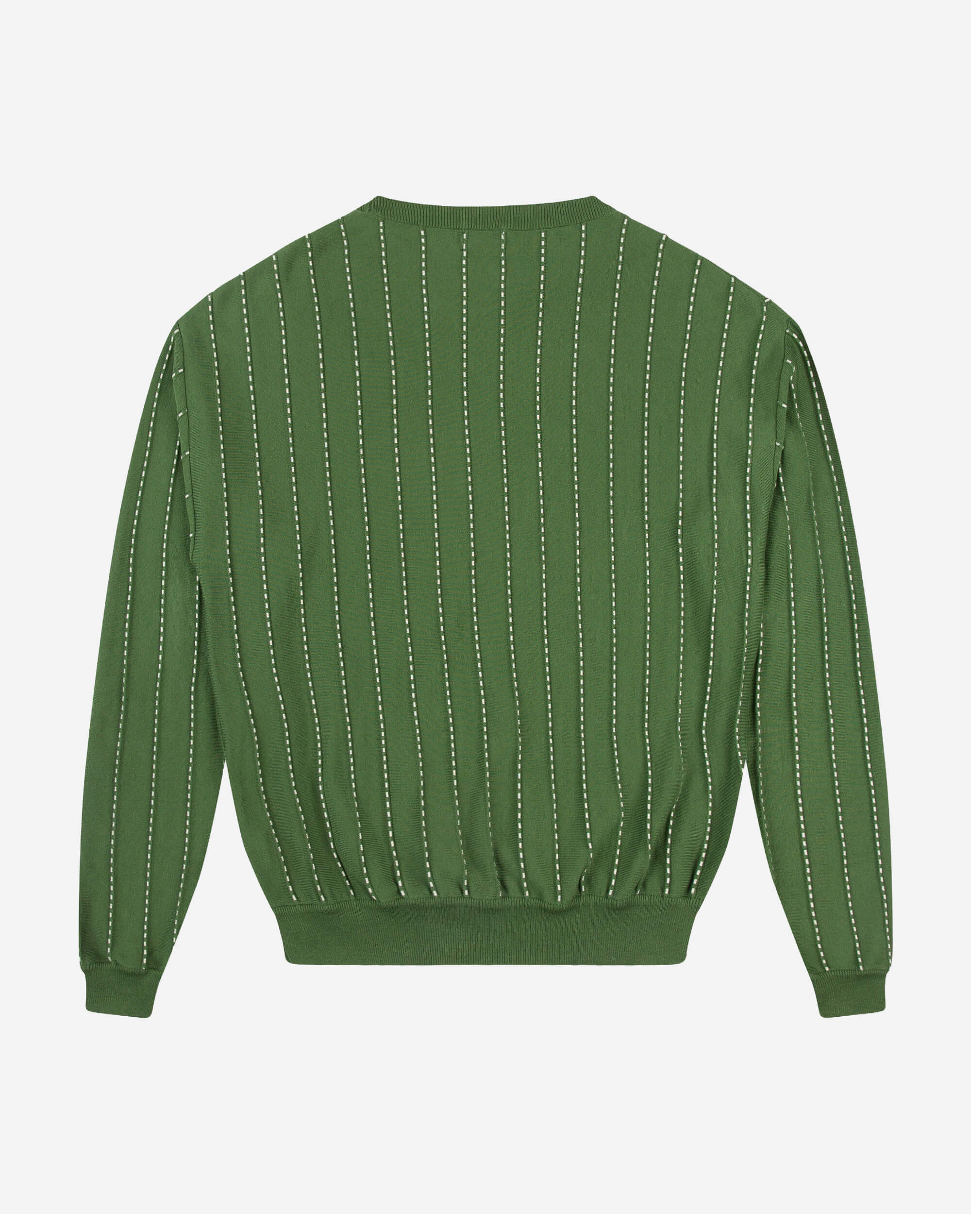 Green knitted sweater Field made from 100% organic cotton by Matona