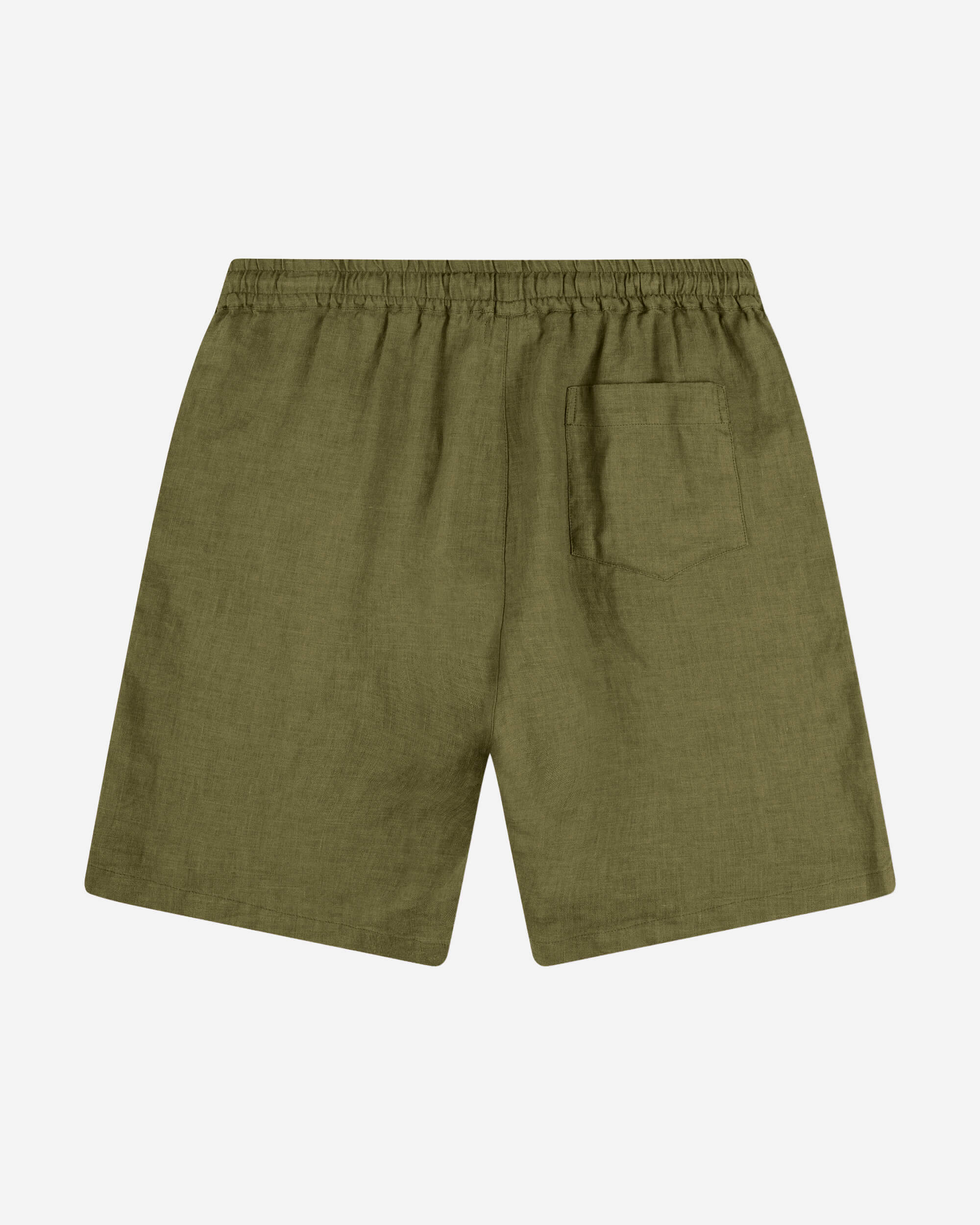 Short en lin vert olive 100% pur de la marque Matona