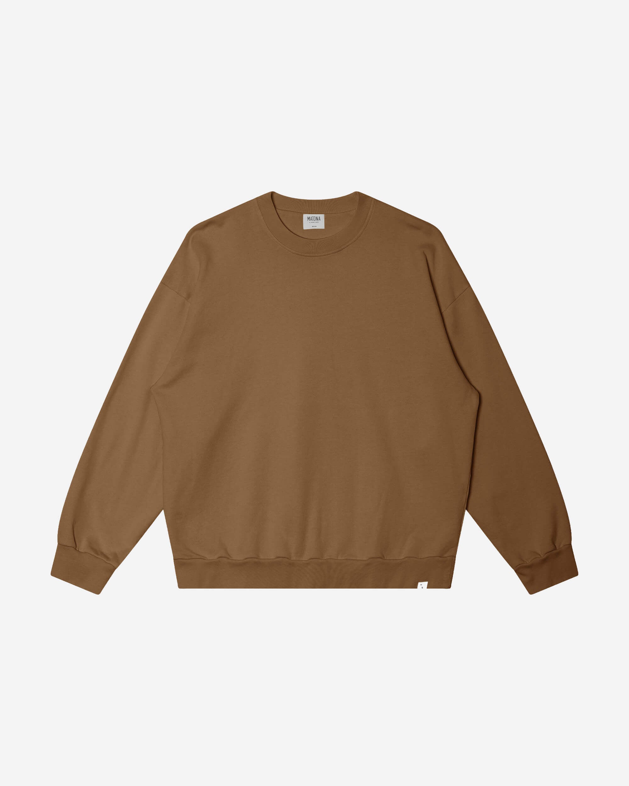Sweat-shirt marron en coton 100 % biologique de la marque Matona