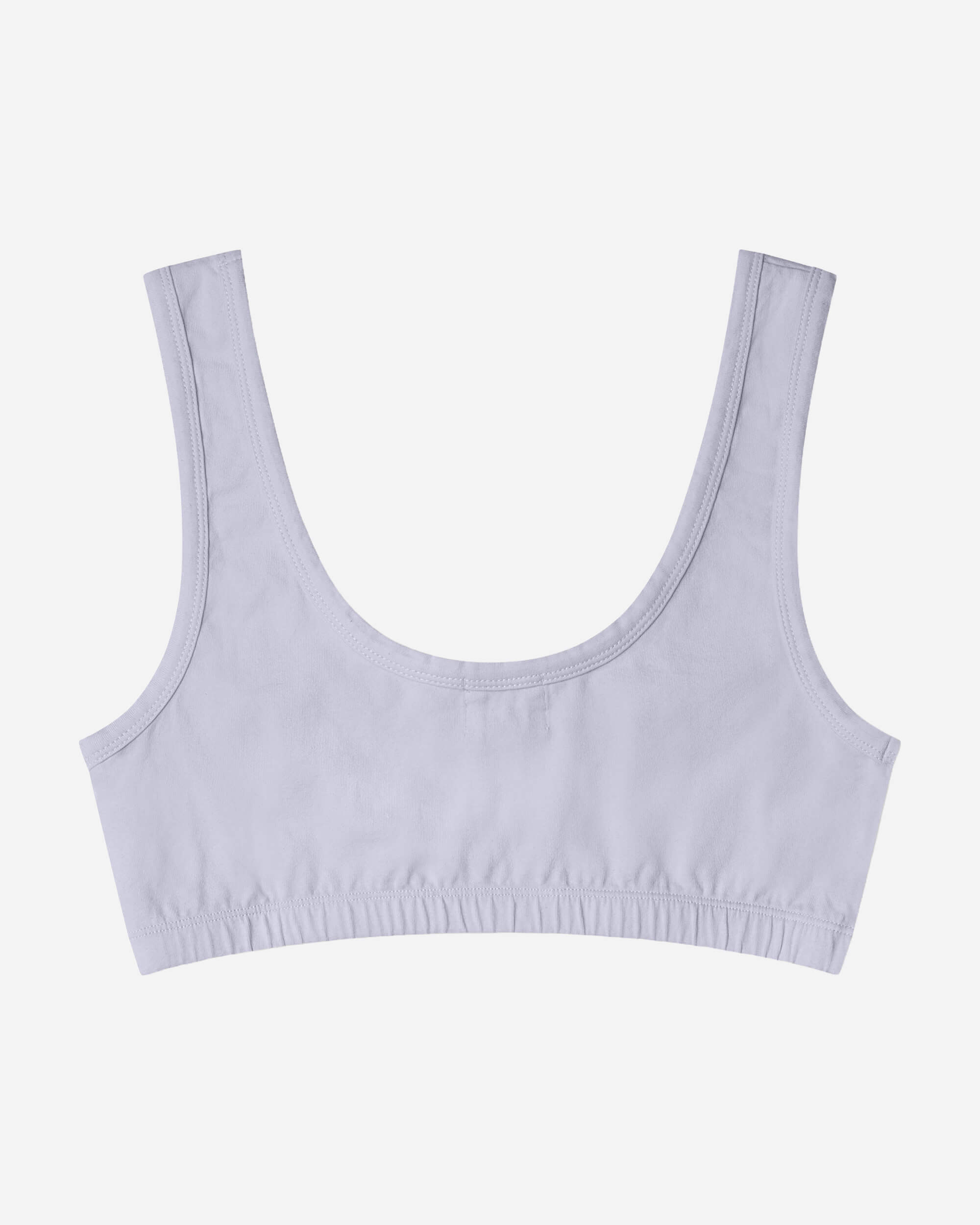 Purple basic bra made from organic cotton by Matona