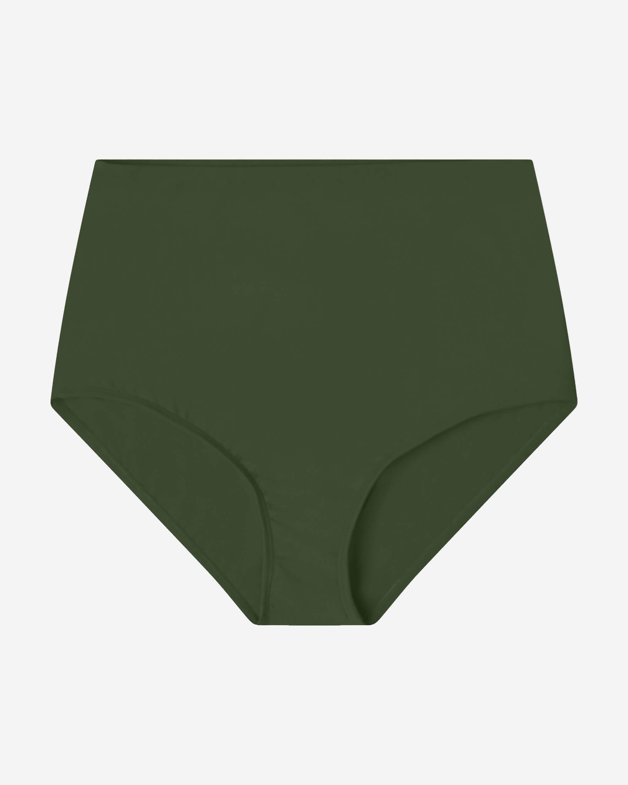 Bas de bikini vert foncé en Econyl durable de Matona