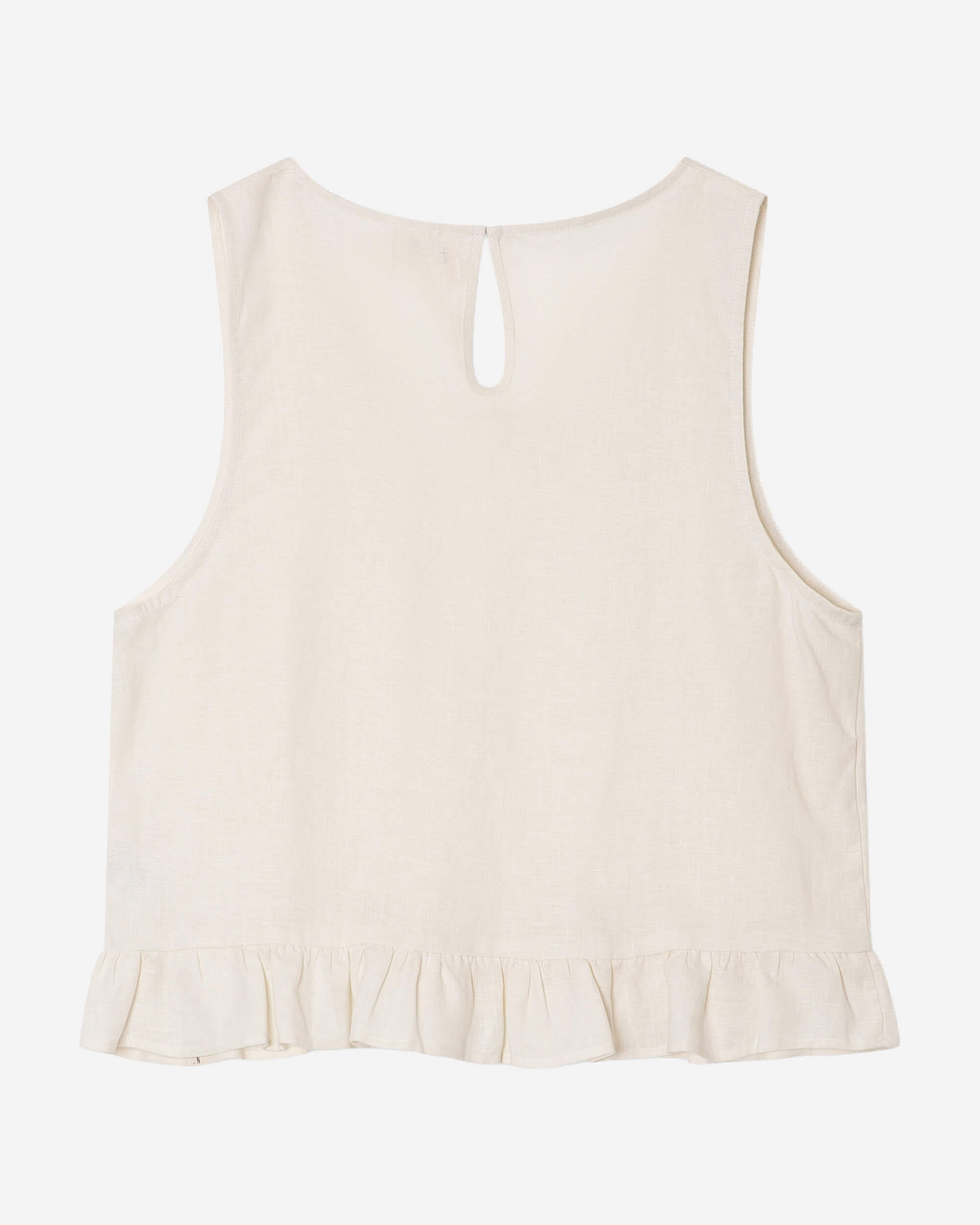 Weisses Top Gathered aus Bio-Baumwolle von Matona