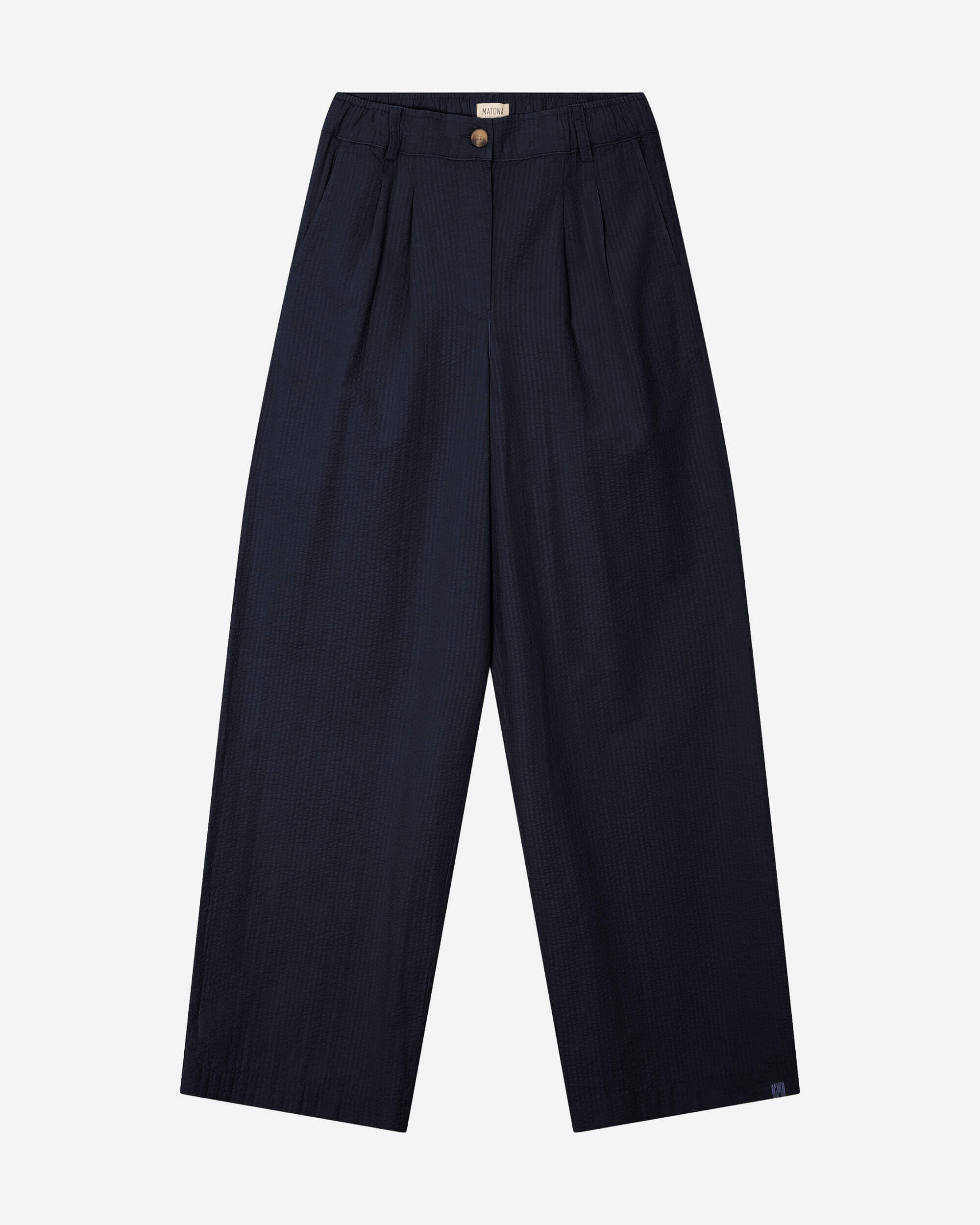 Dunkelblaue Hose aus 100% Bio-Baumwolle von Matona