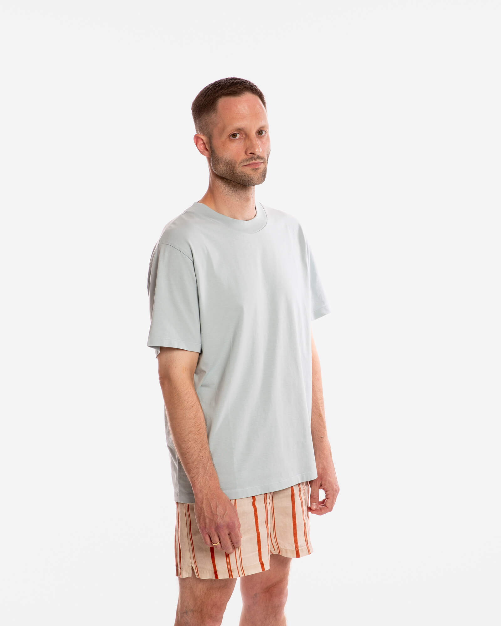 T-shirt bleu clair All Day, 100 % coton biologique, par Matona