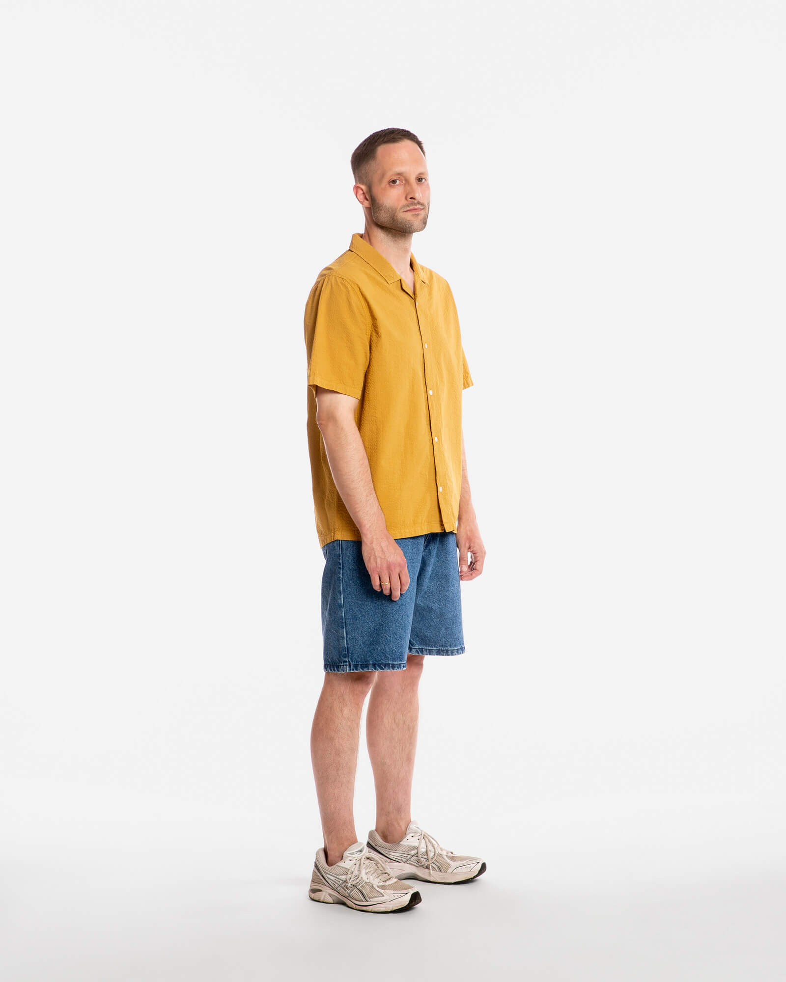 Gelbes Hemd Bowling aus 100% Bio-Baumwolle von Matona