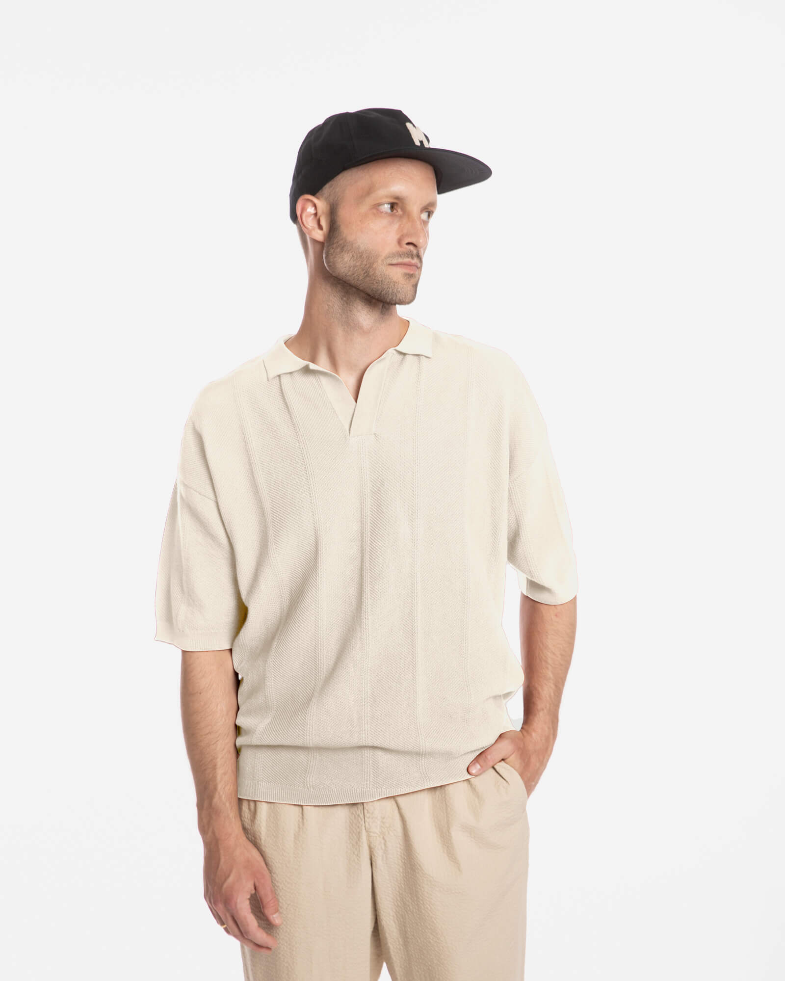 Polo beige en coton 100% biologique de Matona