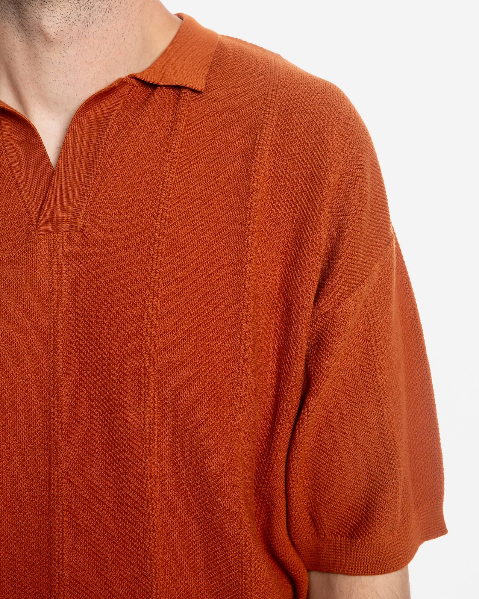 Red polo shirt made from 100% organic cotton by Matona