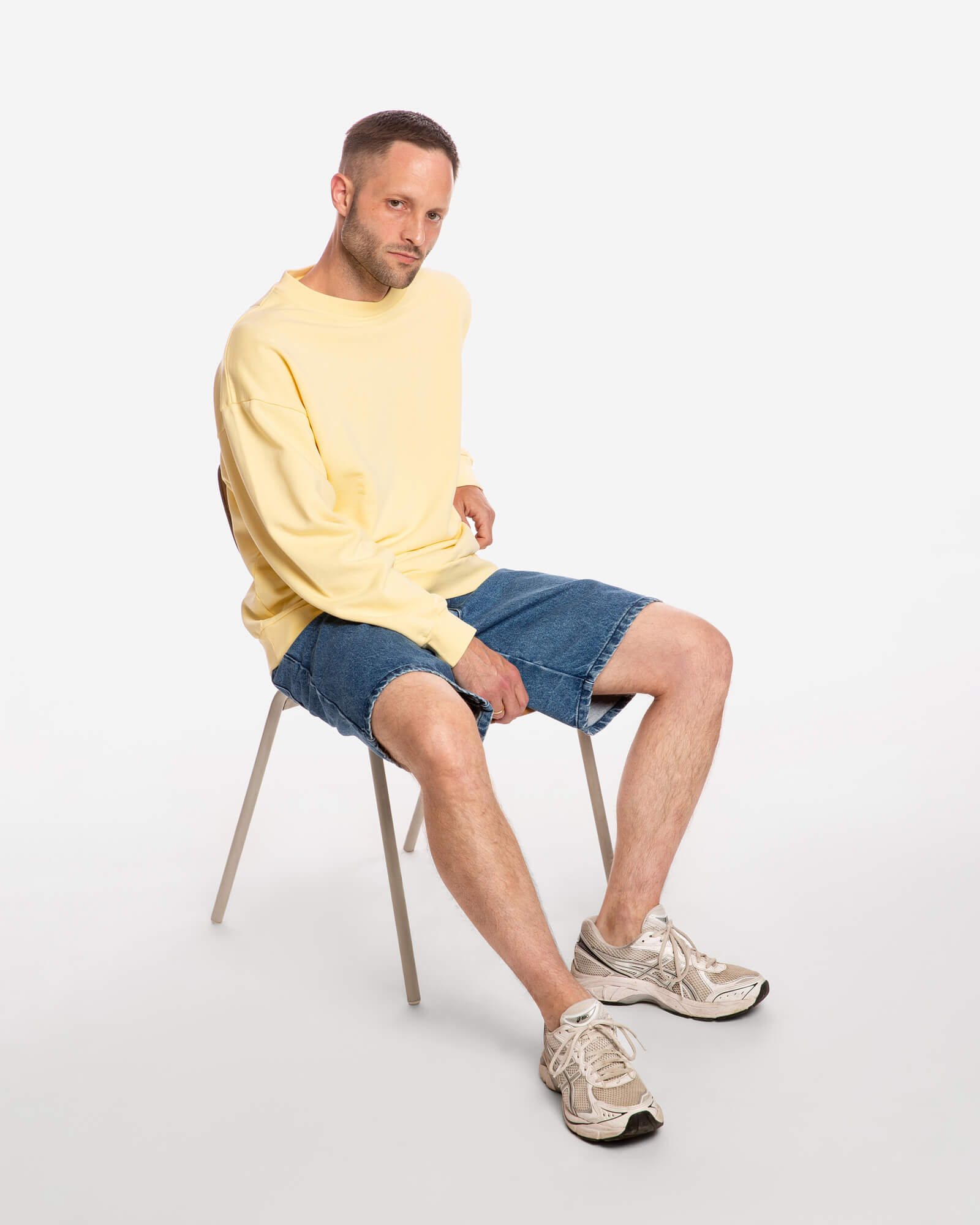 Gelbes Sweatshirt aus 100% Bio-Baumwolle von Matona