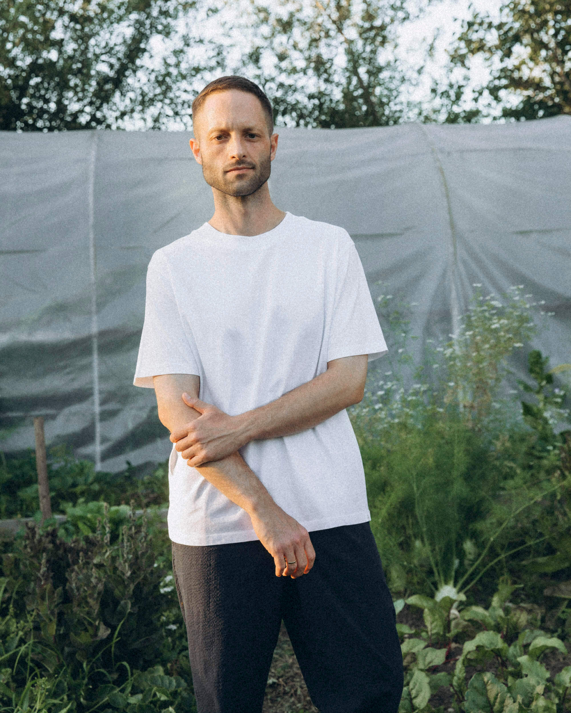 T-shirt blanc All Day en coton 100 % biologique de la marque Matona