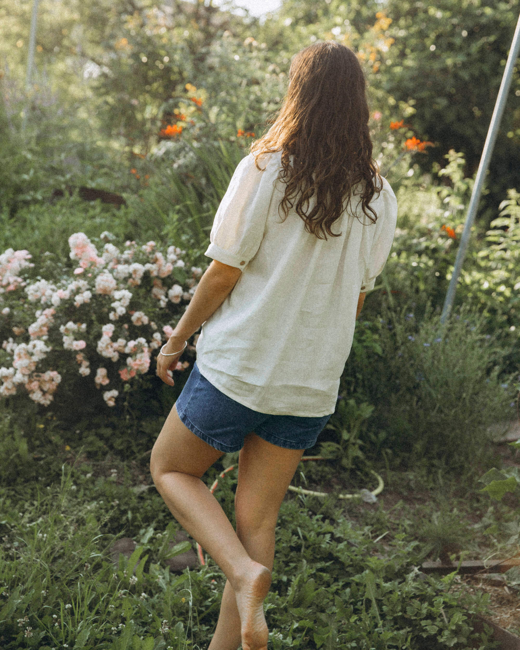 Weisse Bluse Day aus Leinen von Matona