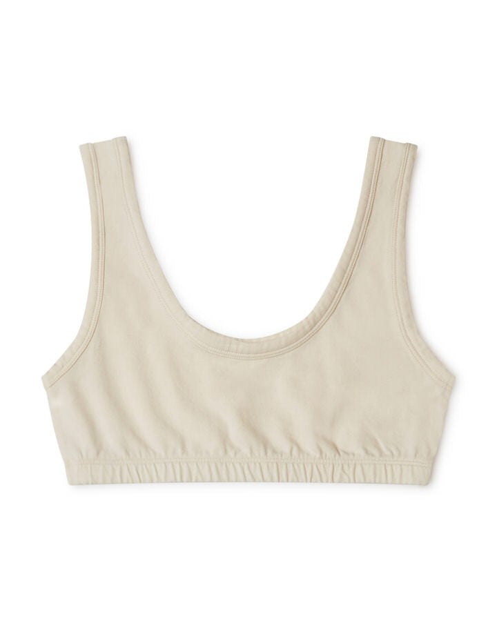 Soutien-gorge blanc écru en coton biologique par Matona
