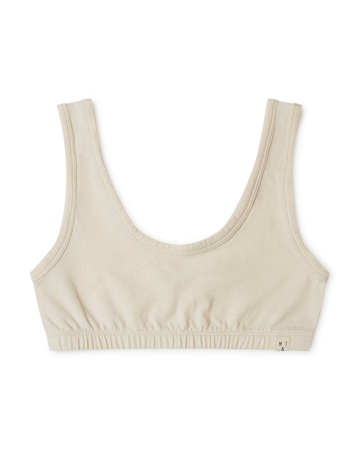Soutien-gorge blanc écru en coton biologique par Matona