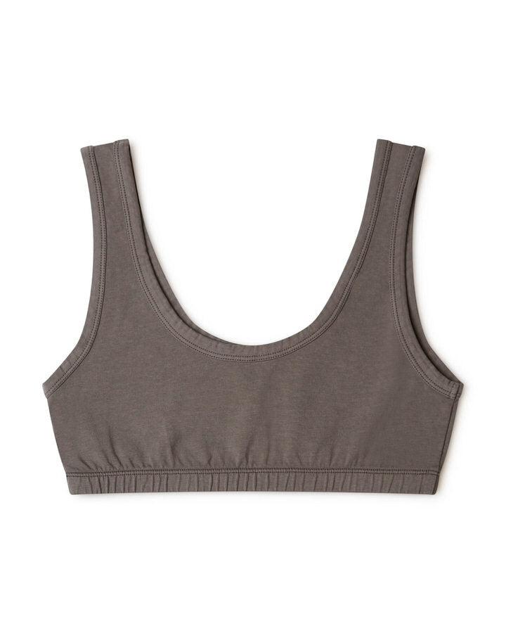 Soutien-gorge gris graphite en coton biologique par Matona