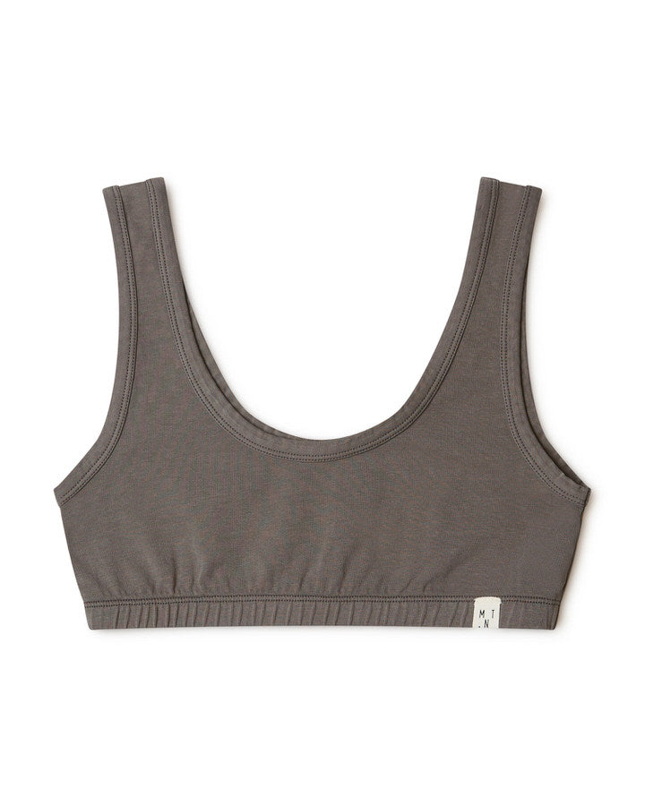 Soutien-gorge gris graphite en coton biologique par Matona