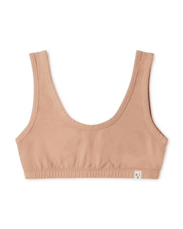 Soutien-gorge terracotta orange-marron en coton biologique par Matona