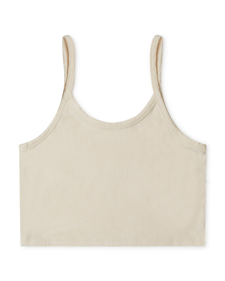 Weisses Crop Top ecru aus Bio-Baumwolle von Matona