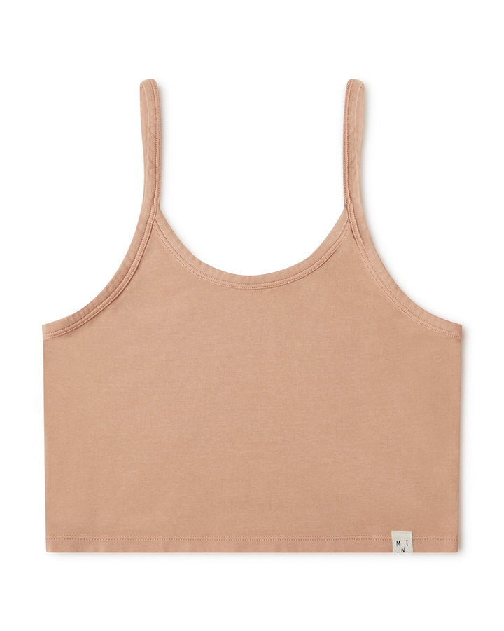 Light brown crop top terracotta made of organic cotton by Matona