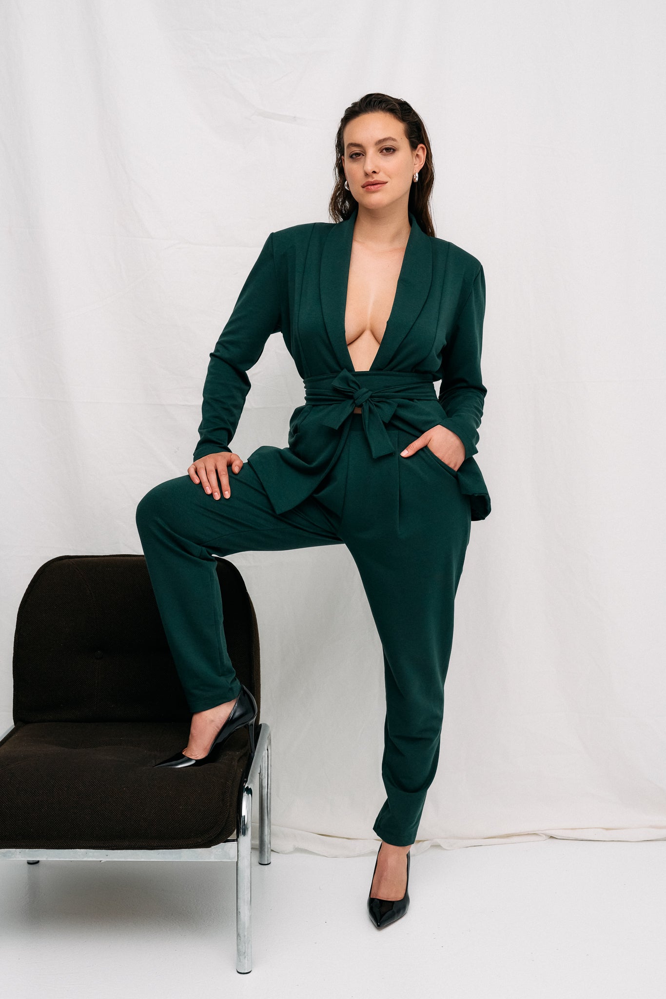 Grüne Jogger Formal aus Lyocell von MOYA KALA