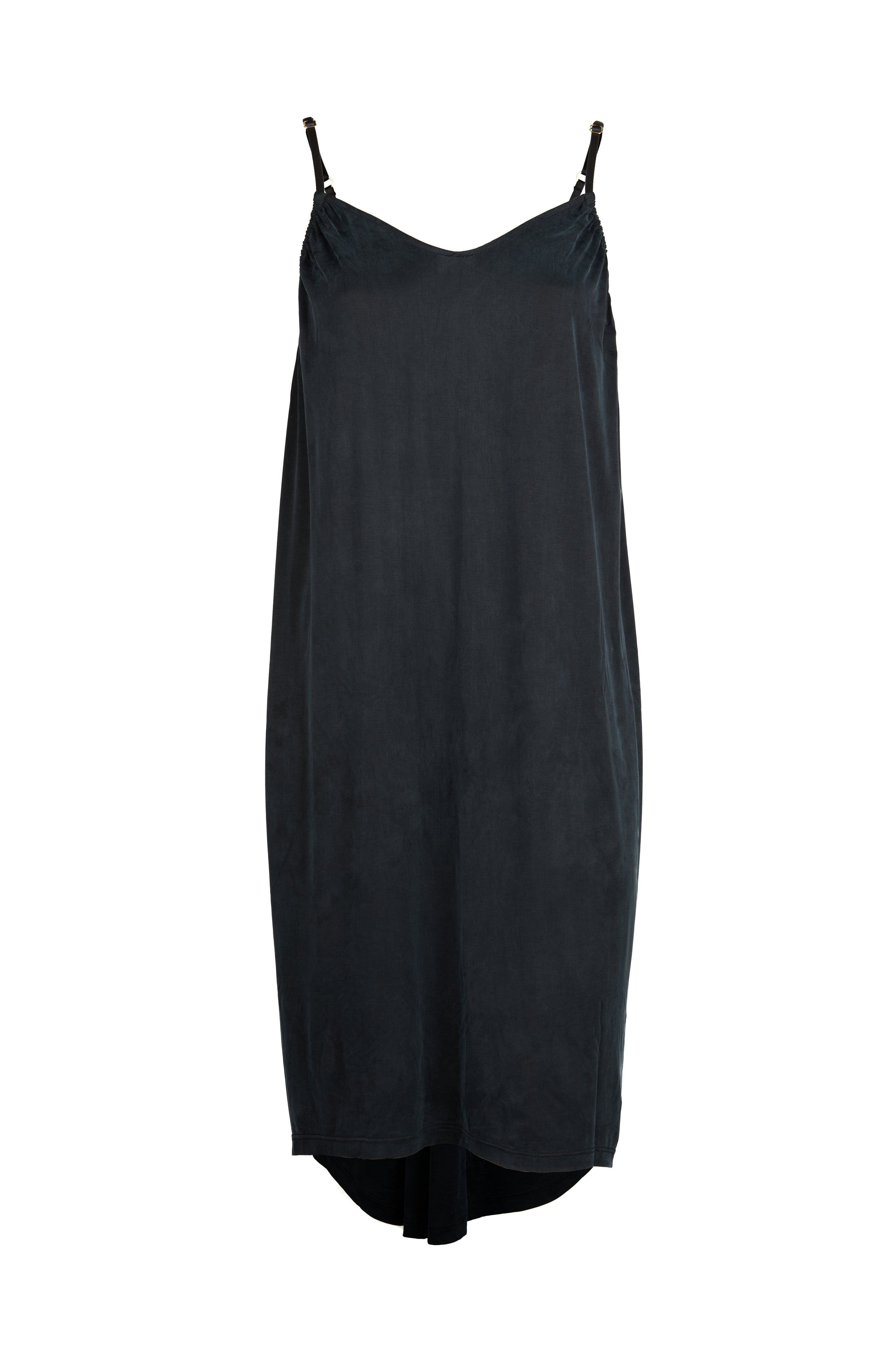 Black cupro dress from MOYA KALA