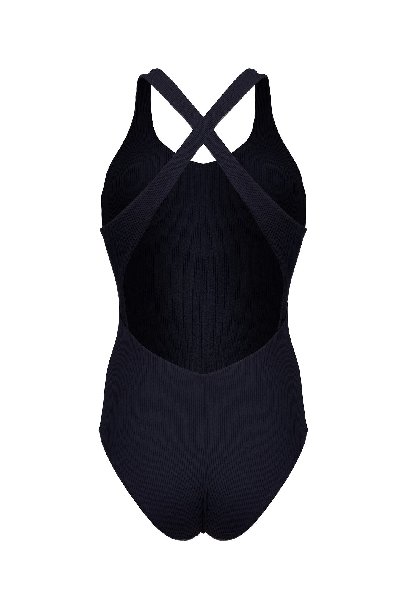 Maillot de bain à bretelles hybrides bleu foncé en polyamide par MOYA KALA