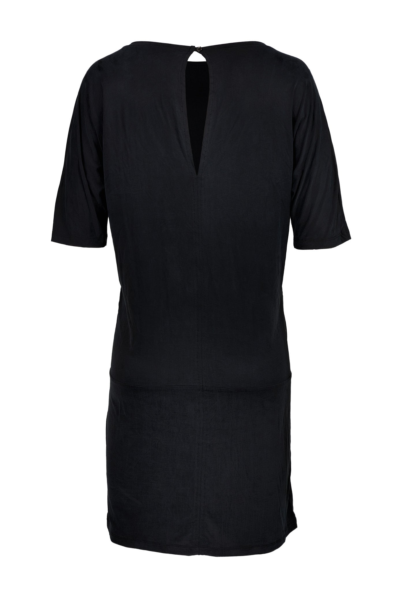 Black dress Day Night made of cupro by MOYA KALA